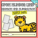 Triple Digit Open Number Line Addition and Subtraction (Th