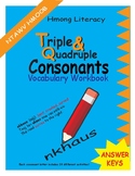 Triple & Quadruple Consonant Vocabulary Workbook ANSWER KEY