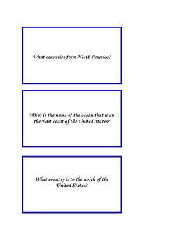 Preview of Trivia Cards Bundle - Geography, History and Geometry -