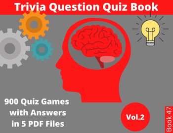 Preview of Trivia Game Book - Instant Download Printable Quizzes