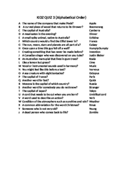 trivia quiz general knowledge 2 3 by matthew farrell tpt