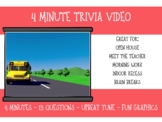 Trivia Video for Open House, Back to school trivia, Genera