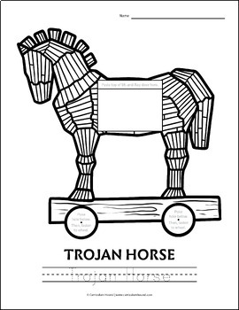 trojan horse drawing