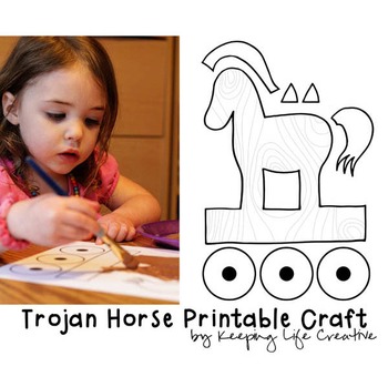 Preview of Trojan Horse Printable Craft