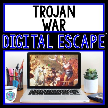 Preview of Trojan War DIGITAL ESCAPE ROOM for Google Drive® | Ancient Greece
