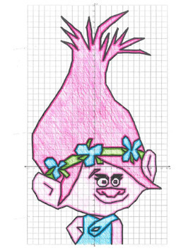 Troll (Girl) Coordinate Graphing Picture by Hayley Cain - Activity