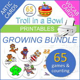Growing Bundle! Printable Troll Games, Articulation Cards,