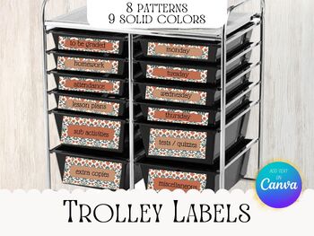 Preview of Trolley Labels Art Nouveau, Mystical Trolley Labels, Trolley Labels Autumn
