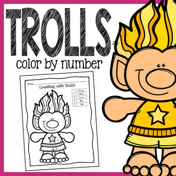troll coloring pages worksheets  teaching resources  tpt