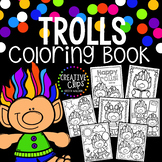 Trolls Coloring Book {Made by Creative Clips Clipart}