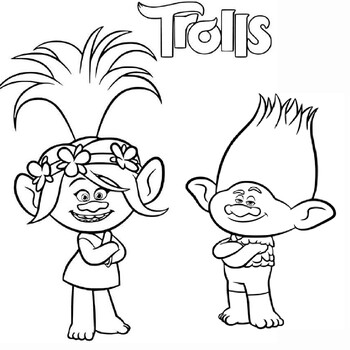 trolls coloring book for kids: Fantastic Trolls Coloring Book for Boys,  Girls, Toddlers, Preschoolers, Kids 3-8, 6-8 (Trolls Book) (Paperback)