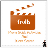 Trolls Movie Guide Activities and Word Search