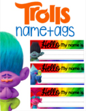 Trolls Name Tags