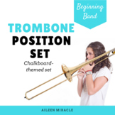 Trombone Position Set {Chalkboard-Themed}