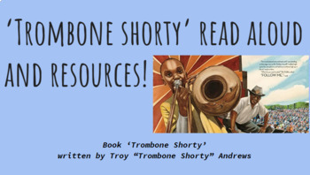 Preview of Trombone Shorty Read Aloud Google Slide Guided Lesson