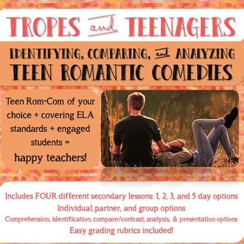 Preview of Tropes & Teenagers: Analyzing Motifs in Teen Romantic Comedies for ELA