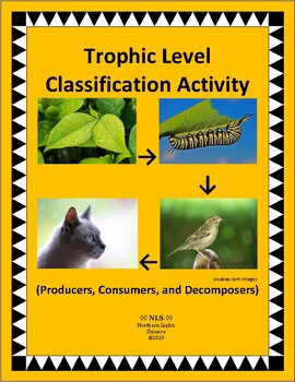 Preview of Trophic Level Classification Activity (Producers, Consumers, and Decomposers)