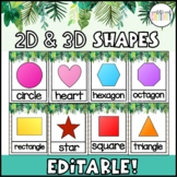 Tropical 2D and 3D Shapes