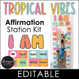 Tropical Affirmation Station - Affirmation Mirror Cards - 