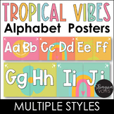 Tropical Alphabet Posters - Bright Alphabet with Pictures 