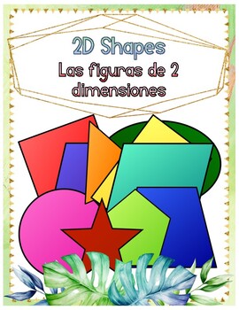 Preview of Tropical Bilingual 2D Shape Cards