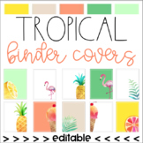 Tropical Binder Covers (Editable)