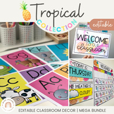 Tropical Classroom Decor Bundle | Editable