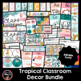 Tropical Classroom Decor Bundle | Tropical Jungle Classroom Decor