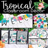 Tropical Classroom Decor Bundle Editable Jungle Theme Rainforest