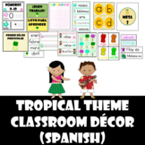 Tropical Classroom Decor Set (Spanish)