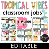 Classroom Jobs Editable - Kindergarten Classroom Jobs - Tr
