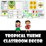 Tropical Classroom Theme Decor Set