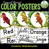 Tropical Classroom Themed Color Posters