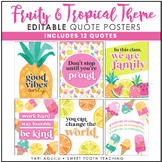 Tropical Decor Motivational Quote Posters
