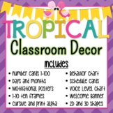 Tropical Flamingo and Pineapple Classroom Decor