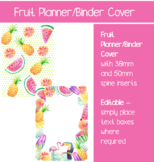 Tropical Fruit Planner Binder Cover