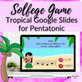 Tropical Google Slides Solfege Game for the Pentatonic Scale