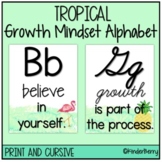 Tropical Growth Mindset Alphabet Posters