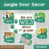 Tropical Jungle Boho Door Name Tags - Succulent Theme Edit