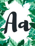 Tropical Leaf Classroom Numbers and Letters