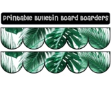 Tropical Leaves - Printable Bulletin Board Boarders