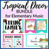 Tropical Music Decor BUNDLE // Everything to decorate + or