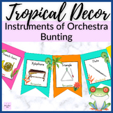 Tropical Music Decor // Instruments of Orchestra Bunting P
