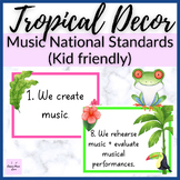 Tropical Music Decor // National Elementary Music Standard