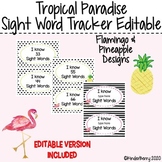 Tropical Paradise Sight Word Tracker Display