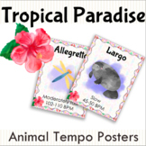Tropical Paradise Tempo Terms Posters