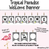 Tropical Paradise Welcome Banner Freebie