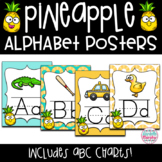 Tropical Pineapple Decor Alphabet Posters and Chart