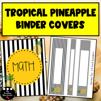 Preview of Tropical Pineapple Binder Covers