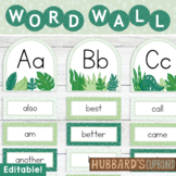 Boho Word Wall Display w/ Banner - Editable Word Wall Alph
